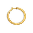 Cable Edge® Hoop Earrings in 18K Yellow Gold, 1.5in