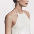 Cable Edge® Hoop Earrings in Sterling Silver, 1.5in