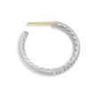 Pavé Hoop Earrings in Sterling Silver with Diamonds, 25.4mm