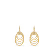 DY Origami Drop Earrings in 18K Yellow Gold with Diamonds