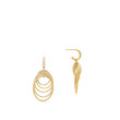 DY Origami Drop Earrings in 18K Yellow Gold with Diamonds