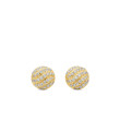 Mini Cable Stud Earrings in 18K Yellow Gold with Diamonds