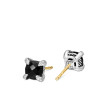 Petite Chatelaine® Stud Earrings in Sterling Silver with Black Onyx and Pave Diamonds