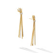 Angelika™ Drop Earrings in 18K Yellow Gold with Pave Diamonds