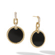DY Elements® Convertible Drop Earrings in 18K Yellow Gold with Black Onyx and Diamonds, 38.3mm