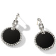 DY Elements® Convertible Drop Earrings in Sterling Silver with Black Onyx and Pave Diamonds