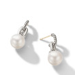 DY Madison® Pearl Chain Drop Earrings in Sterling Silver with Pearls, 27.8mm