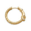 Thoroughbred Loop Hoop Earrings in 18K Yellow Gold with Diamonds, 19mm