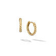 Sculpted Cable Micro Huggie Hoop Earrings in 18K Yellow Gold, 10.7mm