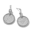 DY Elements® Convertible Drop Earrings in Sterling Silver with Diamonds, 38.3mm