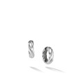 Cable Edge® Hoop Earrings in Sterling Silver, 28.9mm