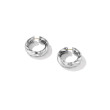 Cable Edge® Hoop Earrings in Sterling Silver, 28.9mm