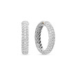 DY Mercer® Hoop Earrings in Sterling Silver with Diamonds, 25.4mm