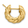 Sculpted Cable Hoop Earrings in 18K Yellow Gold, 14.4mm