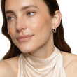 Sculpted Cable Hoop Earrings in Sterling Silver, 18.6mm