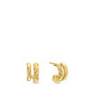 DY Mercer® Double Hoop Huggie Earrings in 18K Yellow Gold, 13.5mm
