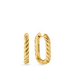 DY Madison® Cable Hoop Earrings in 18K Yellow Gold, 24.3mm
