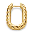 DY Madison® Cable Hoop Earrings in 18K Yellow Gold, 24.3mm