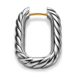 DY Madison® Cable Hoop Earrings in Sterling Silver, 24.3mm