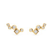 Petite Modern Renaissance® Climber Earrings in 18K Yellow Gold with Diamonds, 15mm