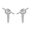 DY Mercer® Bold Toggle Chain Stud Earrings in Sterling Silver, 50.4mm
