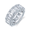 28.66 Carat Platinum Eternity Band