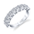 Radiant Cut Diamond Halfway Eternity Band