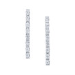 5 Carat Single Row Oval Diamond Dangle Earring