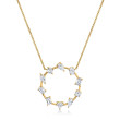 Circle of Shapes in 18k Yellow Gold Pendant
