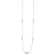 Three Pearl Station Necklace