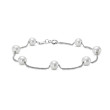 Tin Cup Pearl Bracelet