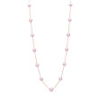 Rose Gold Tin Cup Pearl Necklace