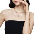 Cable Classics Cross Necklace in Sterling Silver with Center Diamond