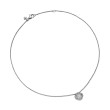 Infinity Pendant Necklace in Sterling Silver with Pave Diamonds