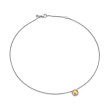 Petite Chatelaine® Necklace in Sterling Silver with 18K Yellow Gold Dome