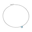 Petite Chatelaine® Necklace in Sterling Silver with Blue Topaz
