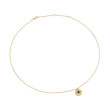 Cable Collectibles® Evil Eye Necklace in 18K Yellow Gold with Pave Blue Sapphires and Diamonds
