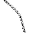 Box Chain Slider Necklace in Sterling Silver, 2.7mm