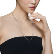 Box Chain Slider Necklace in Sterling Silver, 2.7mm