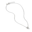 Petite Pave Heart Pendant Necklace with Diamonds