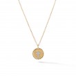 Cable Collectibles® Cross Necklace in 18K Yellow Gold with Diamonds, 11mm