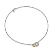 Belmont® Curb Link Necklace in Sterling Silver with 18K Yellow Gold
