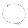 Belmont® Curb Link Necklace in Sterling Silver with Diamonds, 20mm