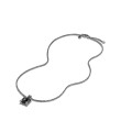Chatelaine® Pendant Necklace in Sterling Silver with Hampton Blue Topaz and Pave Diamonds