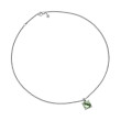 Chatelaine® Pendant Necklace in Sterling Silver with Prasiolte and Pave Diamonds