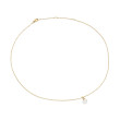 Petite Solari Pendant Necklace in 18K Yellow Gold with Pearl and Diamonds, 11.5mm