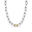 DY Madison® Chain Necklace in Sterling Silver with 18K Yellow Gold