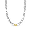 DY Madison® Chain Necklace in Sterling Silver with 18K Yellow Gold