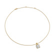 Chatelaine® Pendant Necklace in 18K Yellow Gold with Pave Diamonds