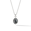 Chatelaine® Small Pendant Necklace with Black Orchid